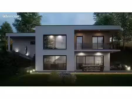projet de construction d'une maison moderne de 148 m² avec terrain à publier (74)