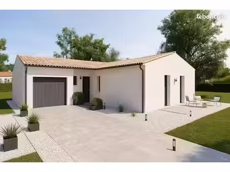 maison de 87.5 m² sur un terrain de 612 m² à l'hermenault en vendee (85)