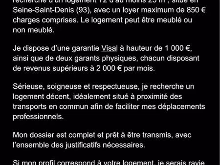 je cherche un logement