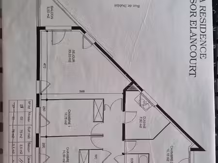location appartement 4 pièces 75 m² à elancourt (78990)  1 490 €