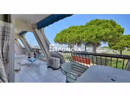 port camargue plage nord double appartement superficie 80 m² terrasses vue port grad garag