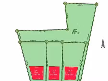ruime bouwgrond voor open bebouwing (1082 m²) te galmaarden
