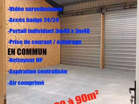 box 30m² à 90m² 6/m²