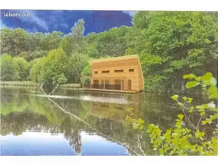 etang avec possibilité de constructions gîtes de pêche  villa sur pilotis  et cabane dans 