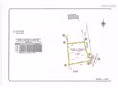 terrain constructible à vendre – bassillac-et-auberoche (le change)