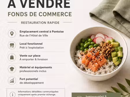 à vendre – fonds de commerce de restauration rapide