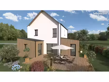 projet de construction d'une maison 104 m² avec terrain à pleudihen-sur-rance (22)