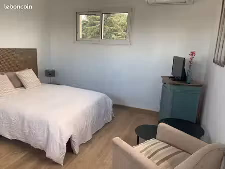 a louer studio meublé calheta comme neuf – calme et arboré - saubens