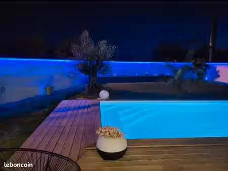maison avec piscine chauffée