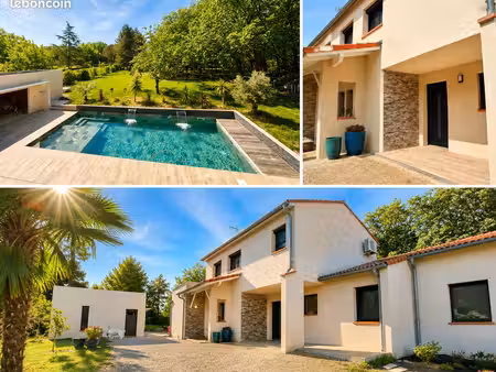maison contemporaine 240 m² – t2 indépendant 55 m² – piscine – nouveau prix