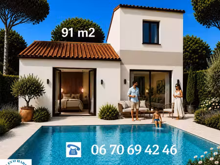 terrain avec maison neuve à vendre