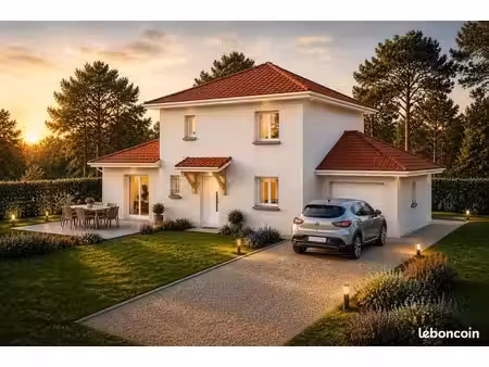 projet de construction d'une maison 120 m² avec terrain à vif (38)