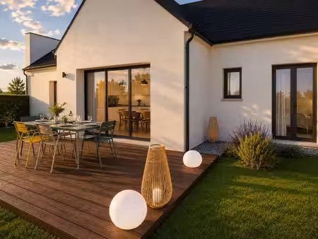 terrain avec maison neuve à vendre