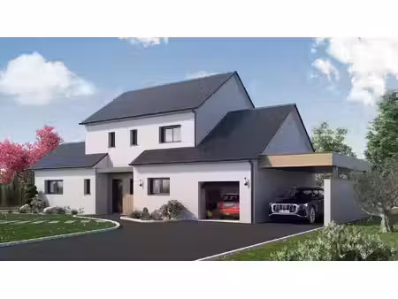 terrain avec maison neuve à vendre