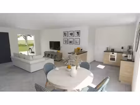 terrain avec maison neuve à vendre