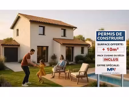 terrain avec maison neuve à vendre