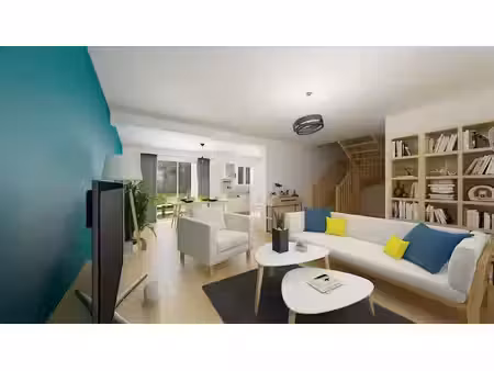 terrain avec maison neuve à vendre
