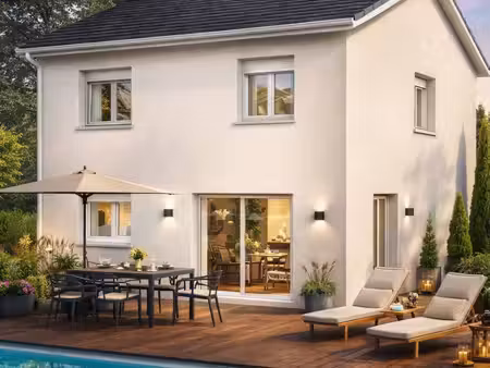 terrain avec maison neuve à vendre