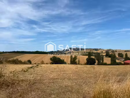 terrain au calme  vue sur la campagne