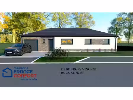 terrain avec maison neuve à vendre