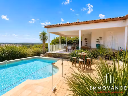 villa avec piscine et vue dégagée - saint gély du fesc