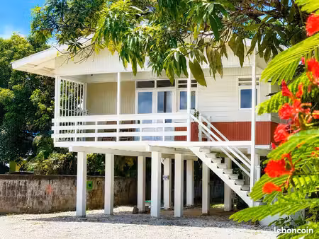 villa bois 2 ch. meublée – bourda  plage à 10 min
