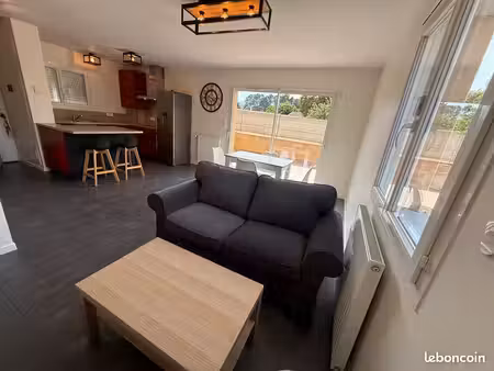 location meublée maison récente (2019) de 59 m² avec jardin  spa et stationnement à charly