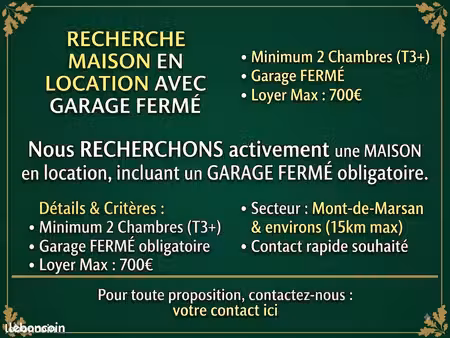 recherche location maison t3 mont de marsan et alentour