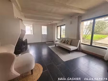 saint coutant le grand (17430) : maison 5 pièces 115m2 + jardin