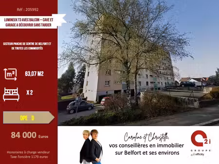 appartement 3 pièces - 63 m²
