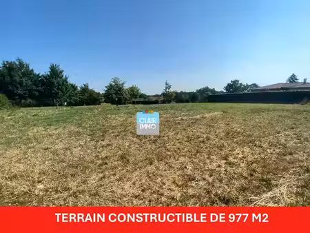 vente terrain 977 m² cazaubon (32150)