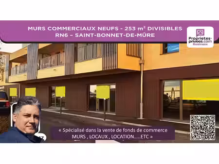vente locaux professionnels 253 m² à saint-bonnet-de-mure (69720)  738 920 €