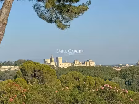 a vendre - villa avec vue exceptionnelle sur le palais des papes - villeneuve les avignon