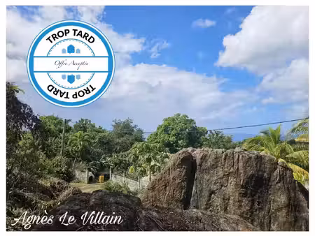 terrain à vendre pointe noire 1041m2 65 000€