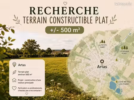 recherche un terrain constructible