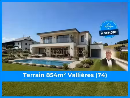 vente terrain 854 m² à vallieres (74150)  168 000 €