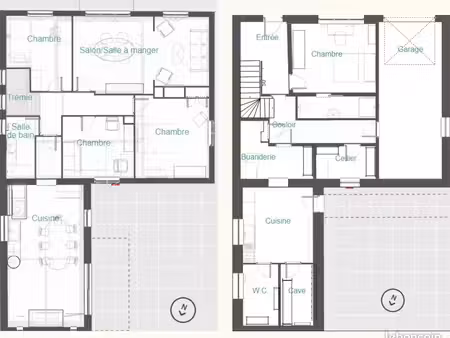maison au bourg de plouisy avec 4 chambres