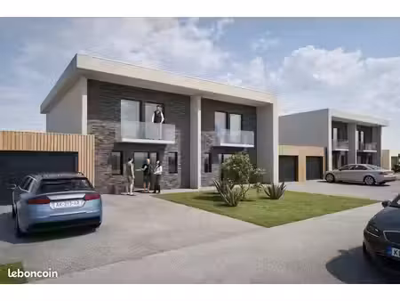 maison contemporaine  149 m²  3 chambres  jardin 300 m²  grand garage  terrasse avec jacuz