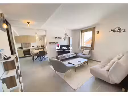 praz de lys : appartement t3 avec terrasse