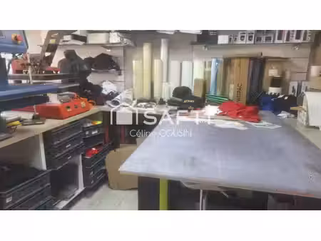 fonds de commerce gravure laser  flocage textile  sérigraphie