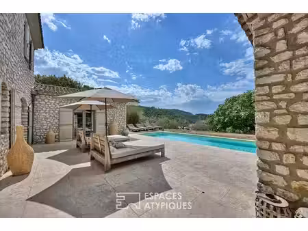 villa d'exception avec piscine aux portes d'anduze
