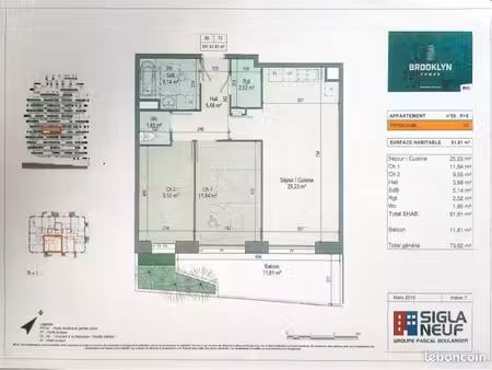 location - type 3 - brooklyn tower à marquette lez lille