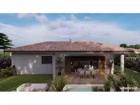 projet de construction d'une maison 91 m² avec terrain à azur (40)