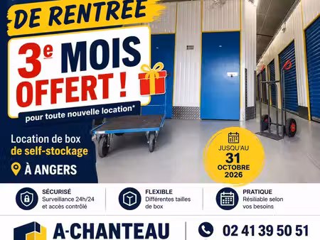? box 13 m² à louer – 156 /mois – angers / mûrs-erigné