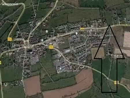 terrain 800 m² cerisy la salle