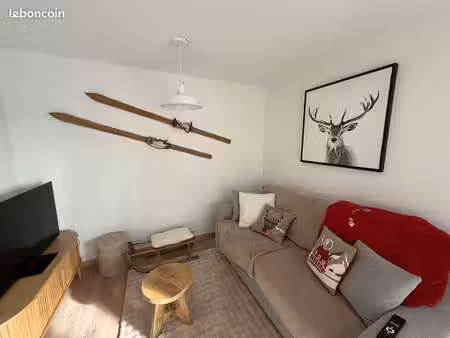 appartement rénové t3 - 50m2 - pied des pistes bolquère - pyrénées 2000