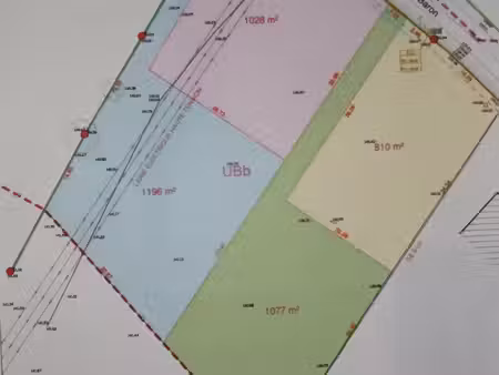 terrain 1200m2 constructible