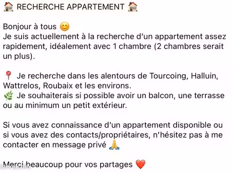 appartement au alentour tourcoing wattrelos