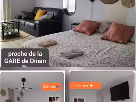 proche gare dinan-studio meublé 31 m²