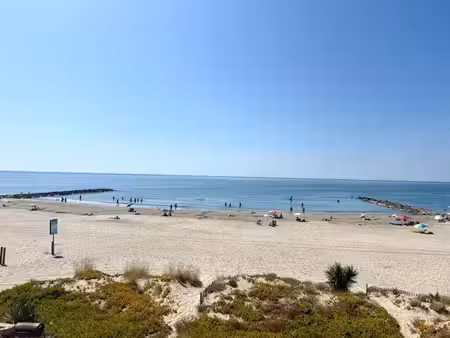 vue mer exceptionnelle – grand studio cabine de 32m2 avec garage et accès direct à la...